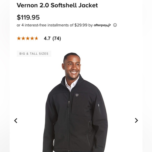 Ariat Vernon 2.0 Softshell Jacket BRAND NEW - Picture 3 of 4